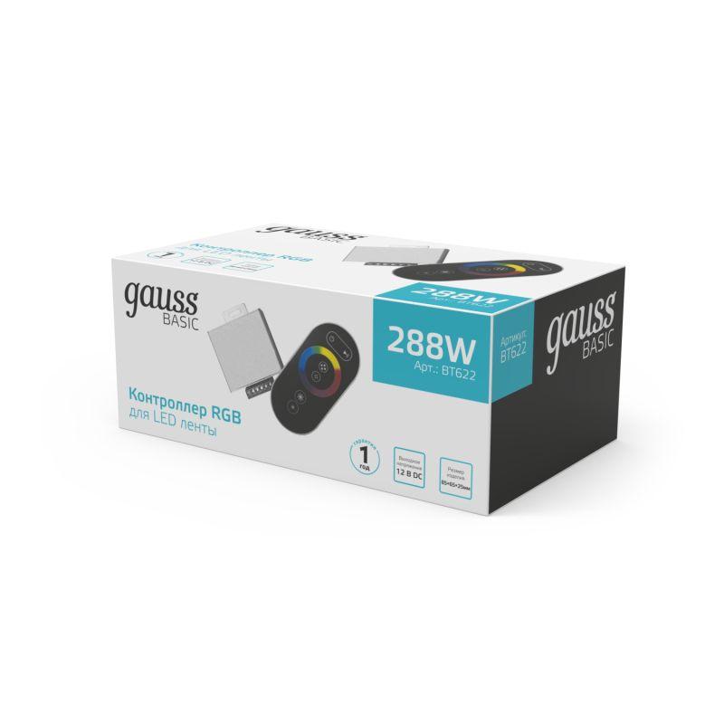 Контроллер для светодиодной ленты LED RGB 12 В 288 Вт Basic Gauss (BT622)