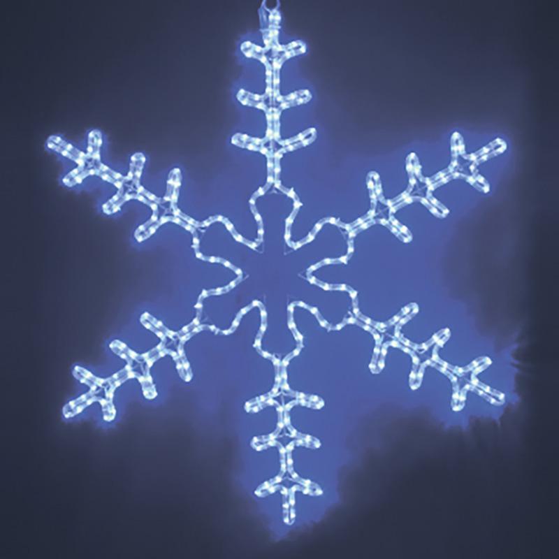Фигура из дюралайта "Снежинка большая" 95х95см 56Вт 220В IP44 син. NEON-NIGHT 501-332