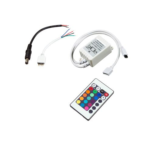 Контроллер RGB 102х65х25мм для светодиод. модулей/лент инфракрасный 72Вт (IR) 24-12В/6А IP20 NEON-NIGHT143-101-3