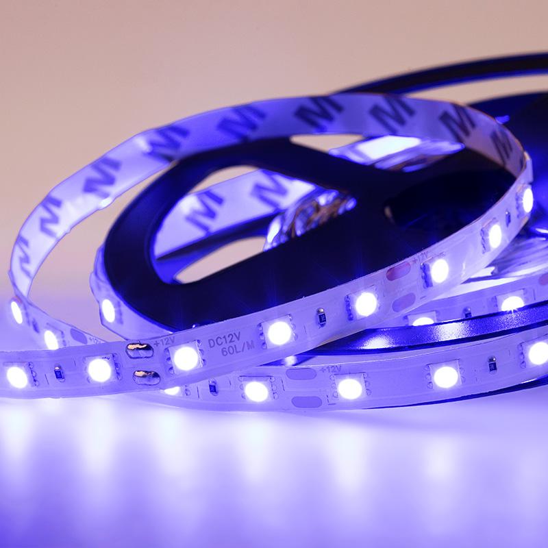 Лента светодиодная SMD5050 60LED/м 14.4Вт/м 12В IP23 син. (уп.5м) NEON-NIGHT 141-463