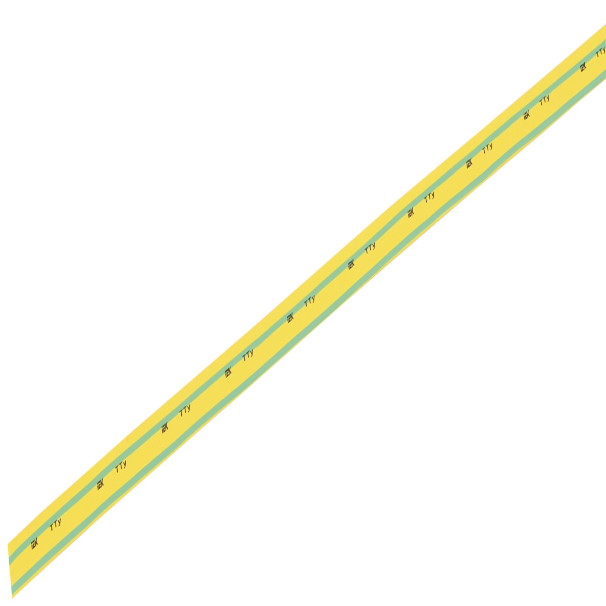 Трубка термоусадочная желто-зеленая 1м