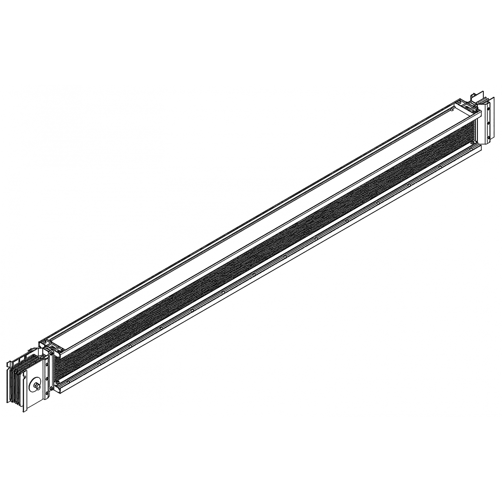 LINEBAR Секция прямая L=4000мм 630А Al 3L+N+PER IP55 транспортировочная IEK