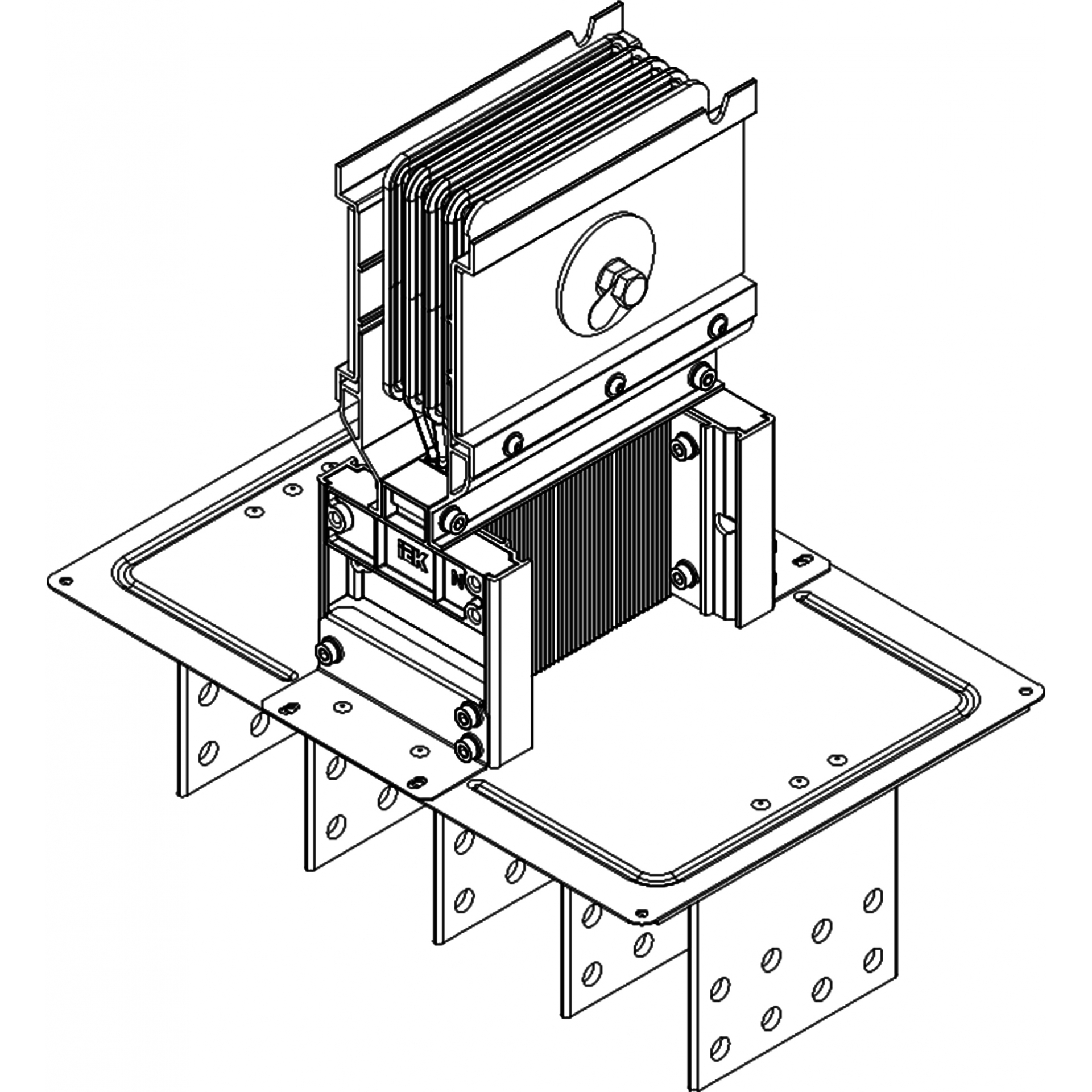LINEBAR Секция фланцевая прямая Тип1 630А Cu 3L+N+PER IP55 транспортировочная IEK