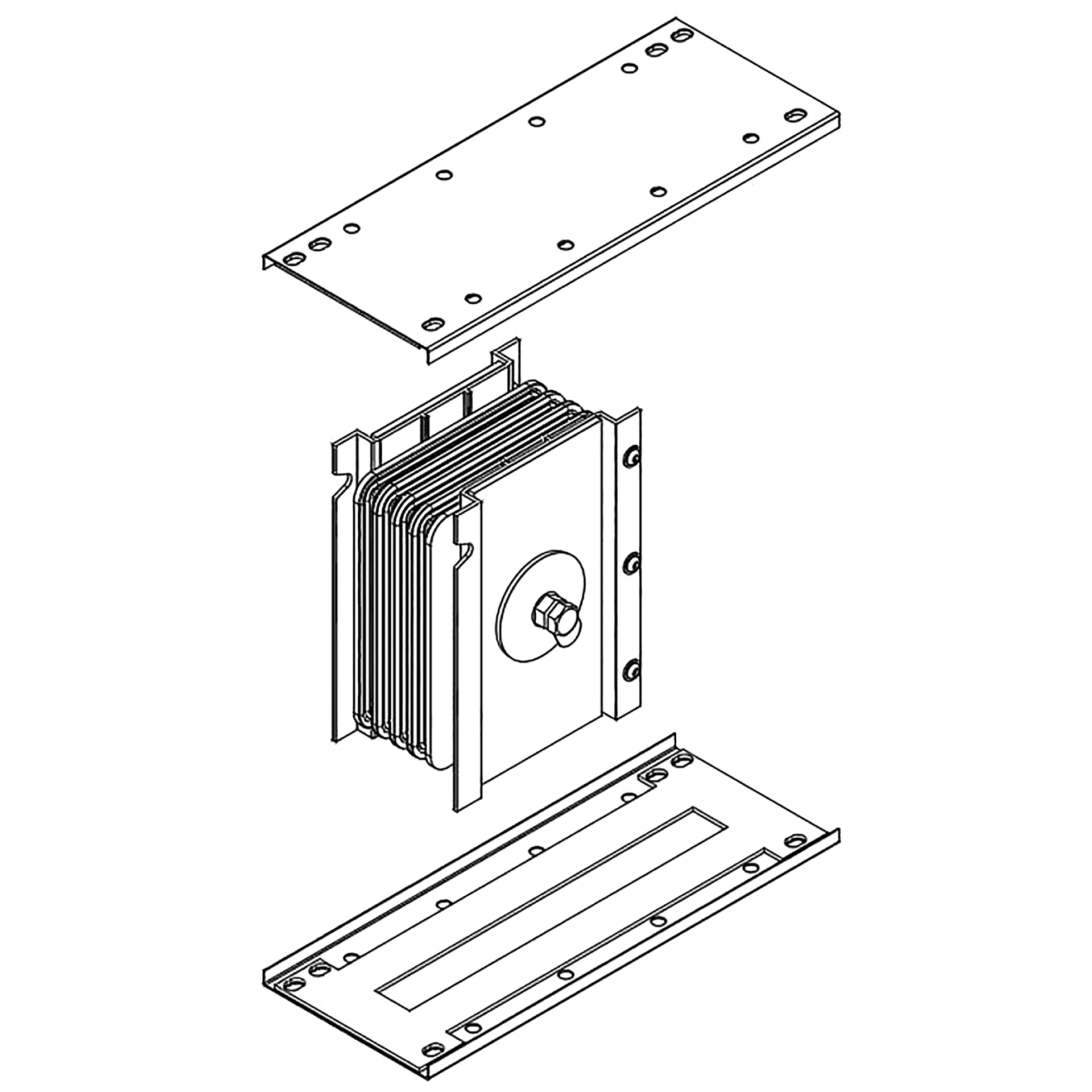 LINEBAR Блок соединительный 2500А Al 3L+N+PER некрашеный IP55 IEK
