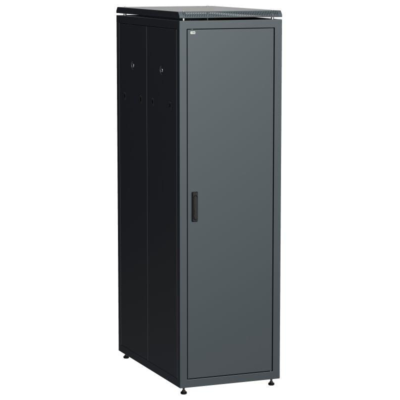 Шкаф сетевой 19дюйм  LINEA N 38U 600х1000мм металлическая передняя дверь черн. ITK LN05-38U61-M