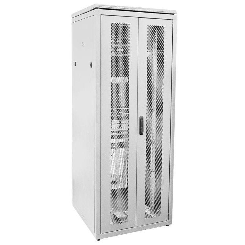 Шкаф сетевой LINEA N 38U 800х800мм распашная перф. передняя дверь задняя перф. сер ITK LN35-38U88-2PP