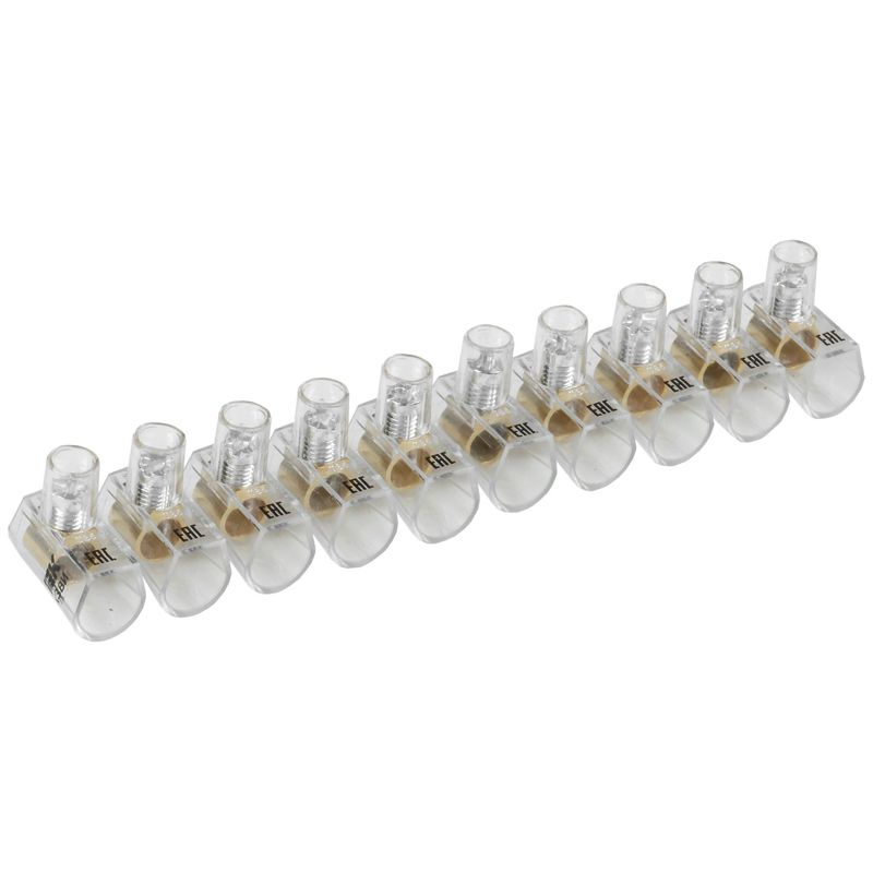 Зажим винтовой концевой изолированный КЗВИ 6,0мм2 (10x1) IEK