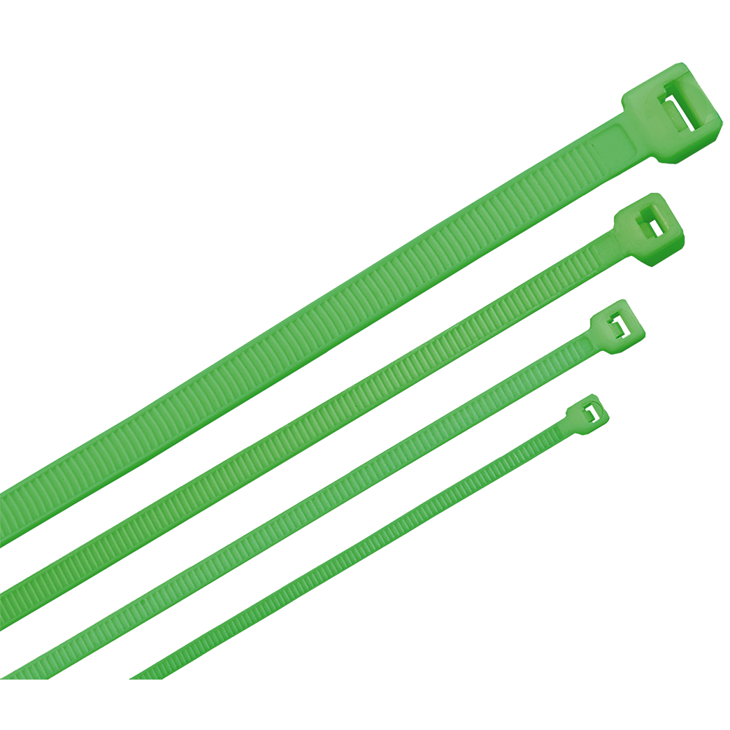 ITK Хомут-стяжка для кабеля 2,5х100мм нейлон зеленый (100шт)