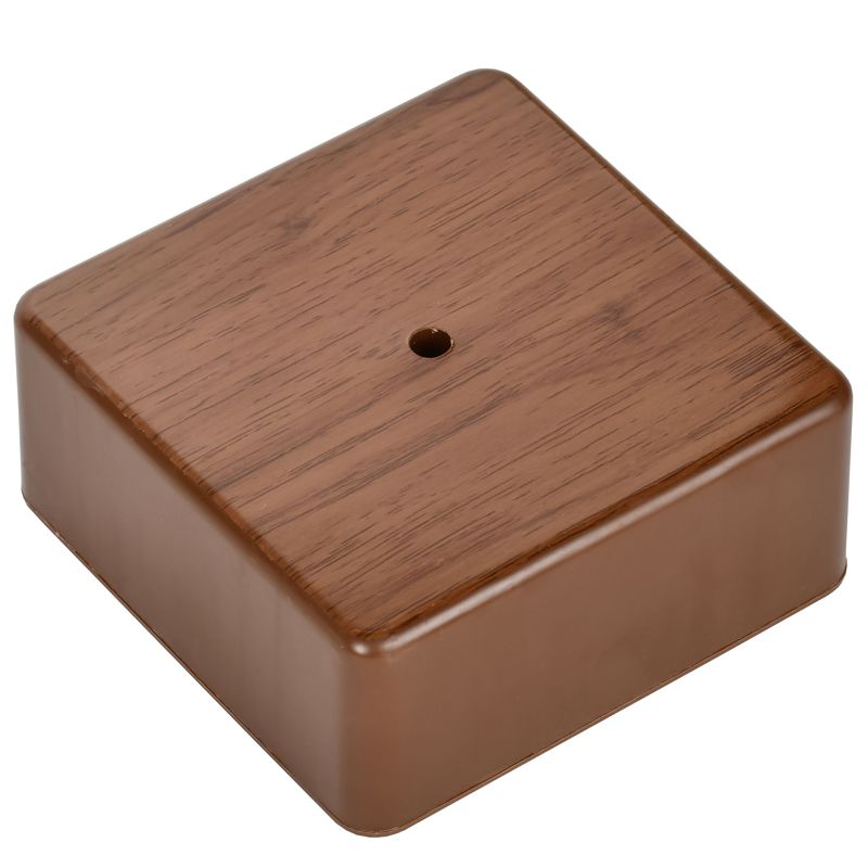 Коробка распаячная КМ41221-05 для открытой проводки безгалогенная (HF) 100х100х44мм дуб IEK