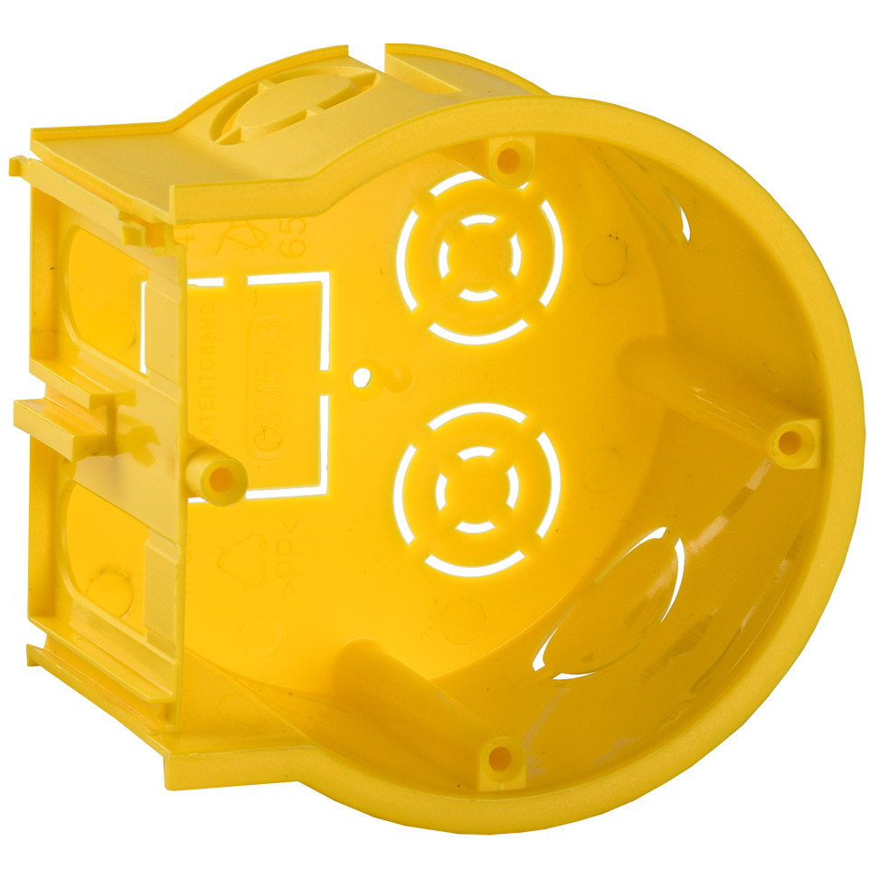 Коробка С3 уст. d68x45мм для тв. стен (сборн, окон.) о/у IEK