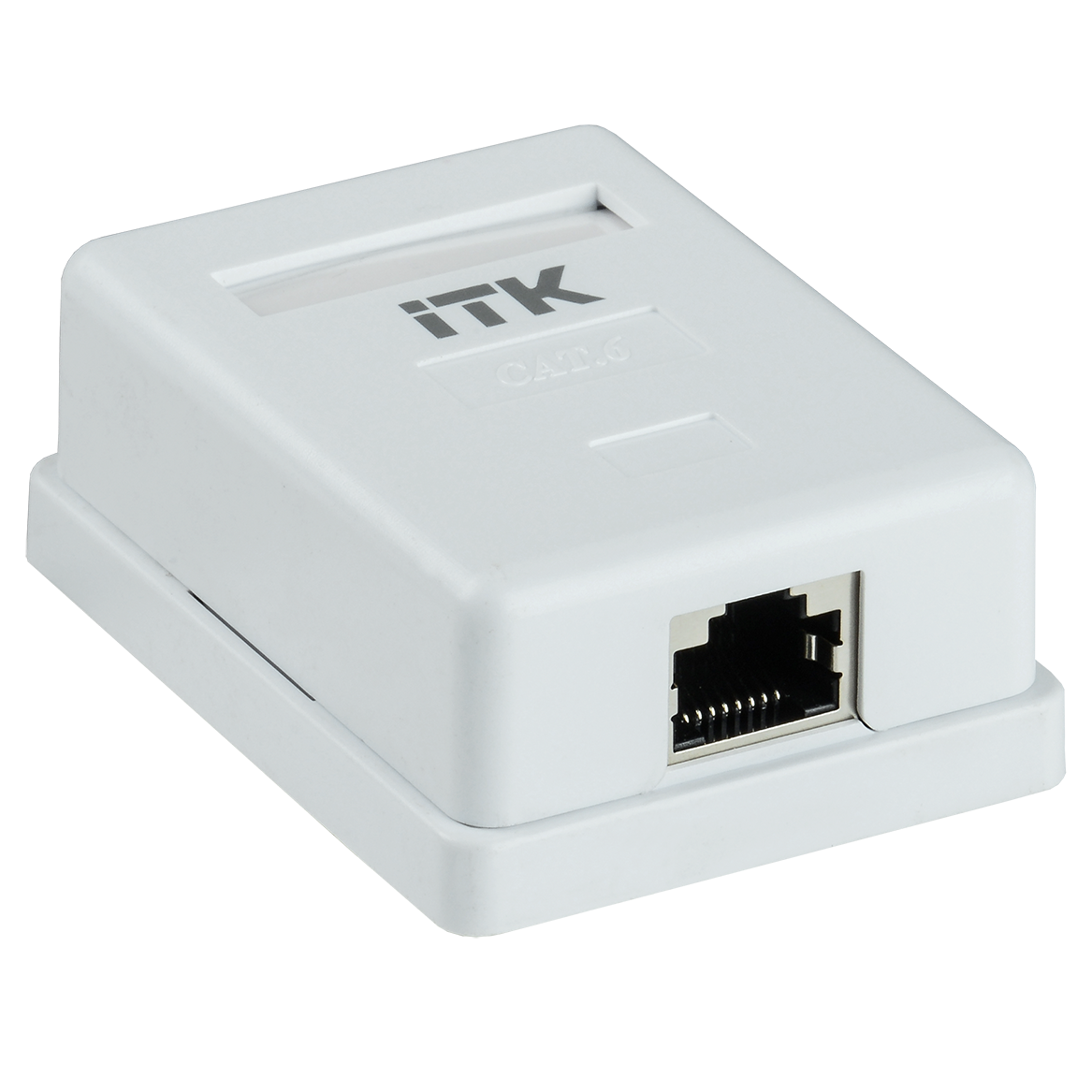 ITK Настенная инф. розетка RJ45 кат. 6 FTP 1-порт