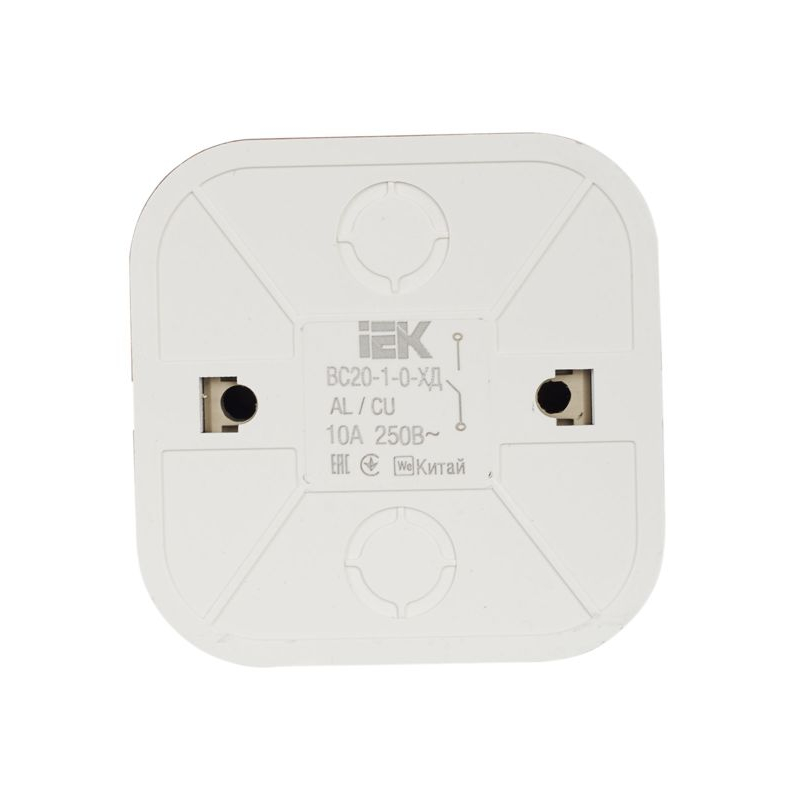 GLORY Выключатель 1-клавишный для открытой установки ВС20-1-0-ХД дуб IEK