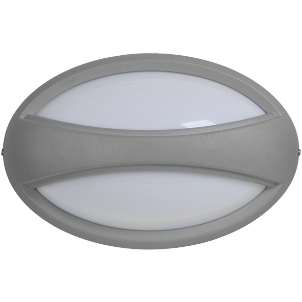 Светильник ДПО 1403 серый овал с пояском LED 6x1Вт IP54