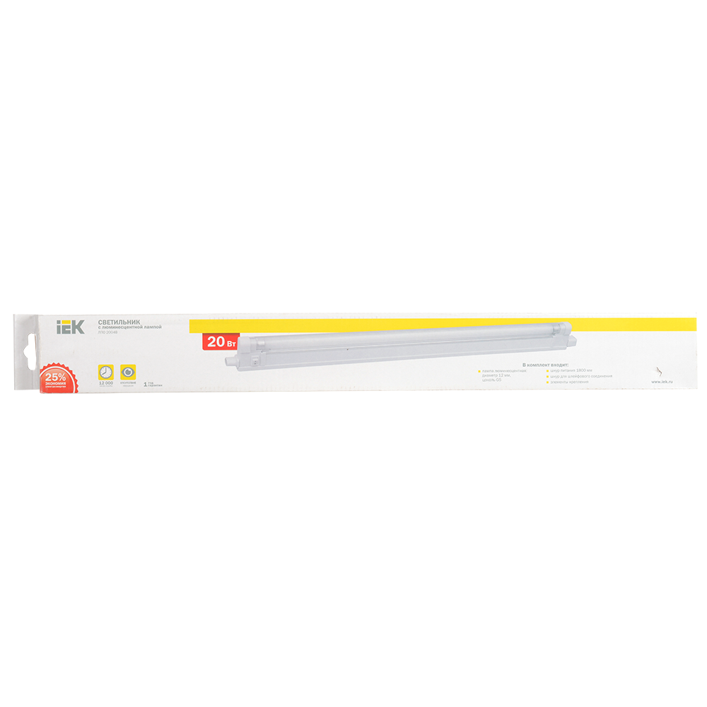 Светильник ЛПО2004B 20Вт 230В T4/G5 IEK