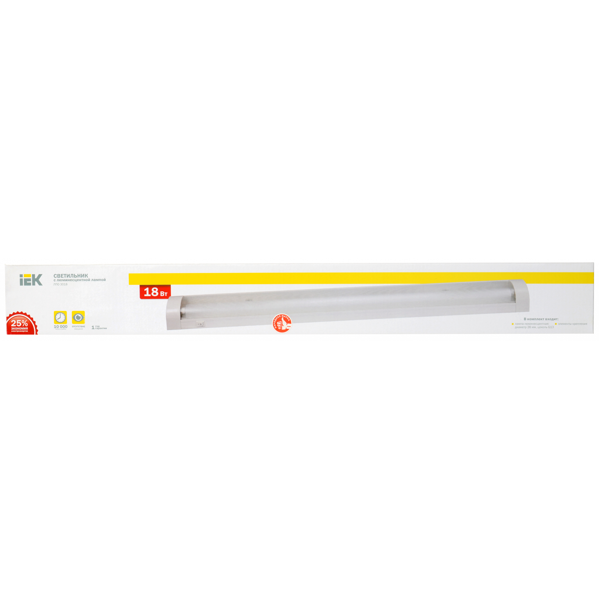 Светильник ЛПО3018 18Вт 230В T8/G13 IEK