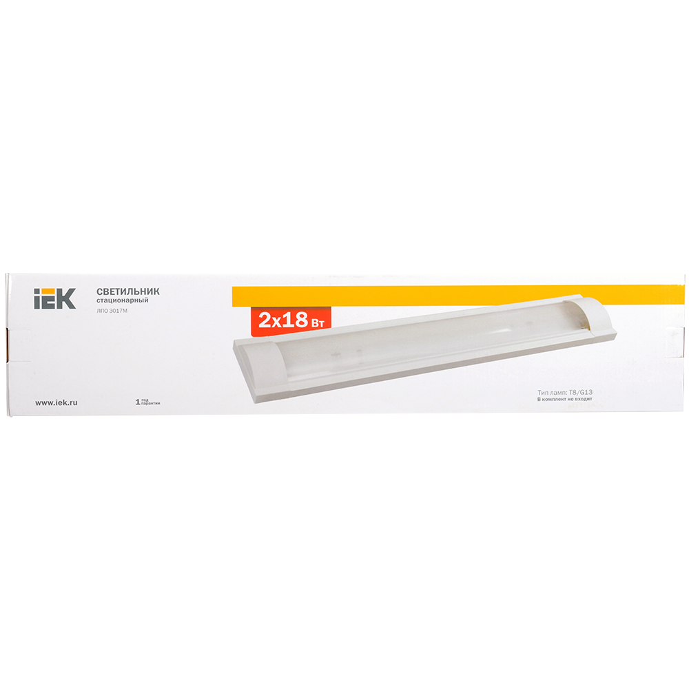 Светильник ЛПО3017 М 2x18Вт 230В T8/G13 без ламп IEK