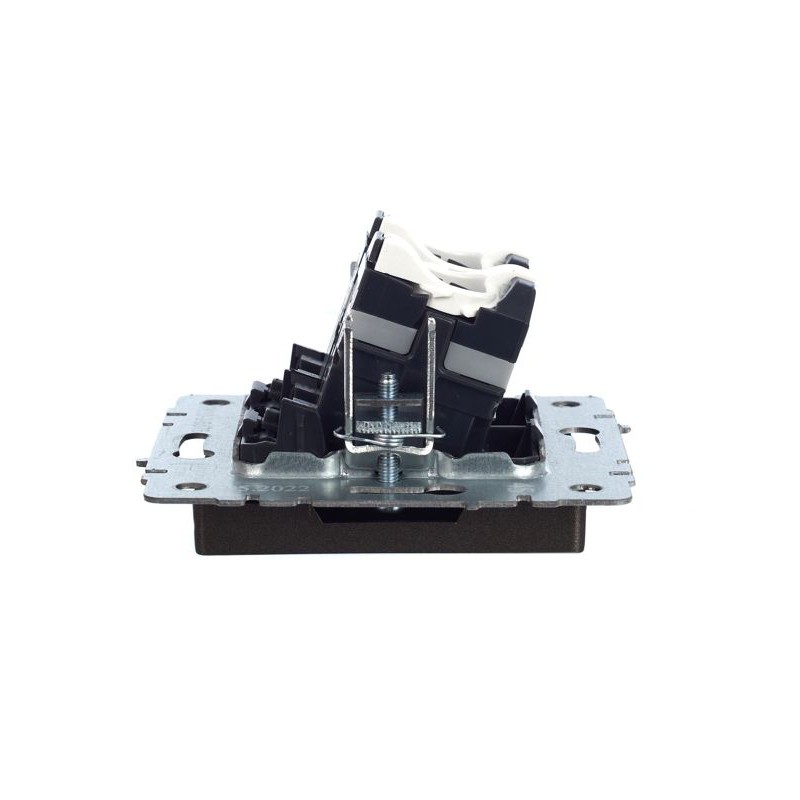 BRITE Розетка компьютерная двойная RJ45 кат.5E РК10-2-БрТБ темная бронза IEK