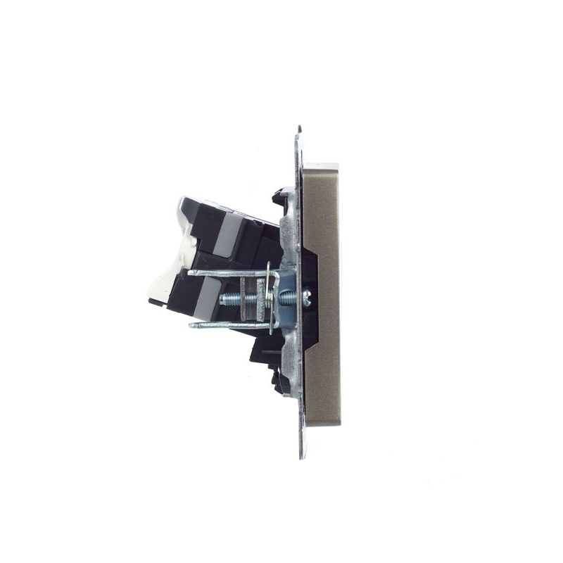 BRITE Розетка компьютерная RJ45 кат.5E РК10-БрШ шампань IEK