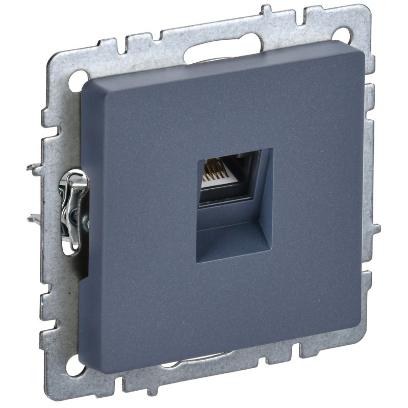 BRITE Розетка компьютерная RJ45 кат.5E РК10-БрМ маренго IEK