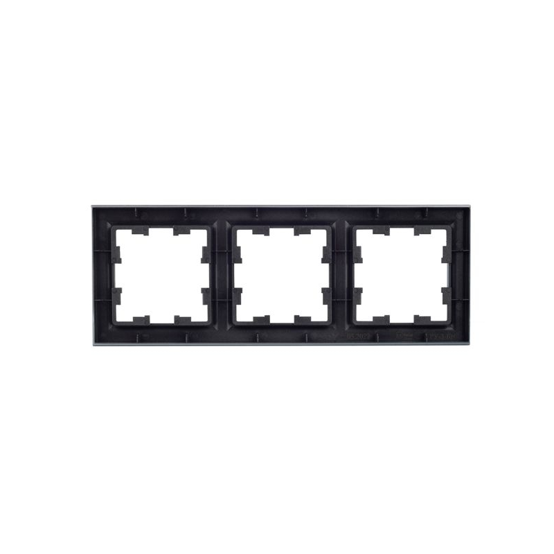 BRITE Рамка 3-местная РУ-3-БрС сталь IEK