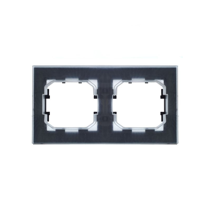 BRITE Рамка 2-местная IP44 РУ-2-БрЧ-44 черный IEK