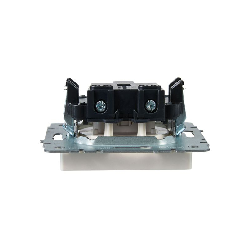 BRITE Розетка 1-местная без заземления без защитных шторок 10А РС10-1-0-БрЖ жемчуг IEK