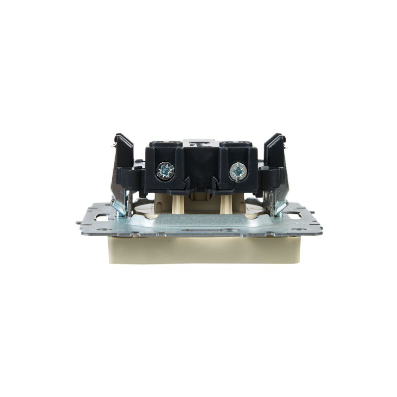 BRITE Розетка 1-местная без заземления без защитных шторок 10А РС10-1-0-БрКр бежевый IEK