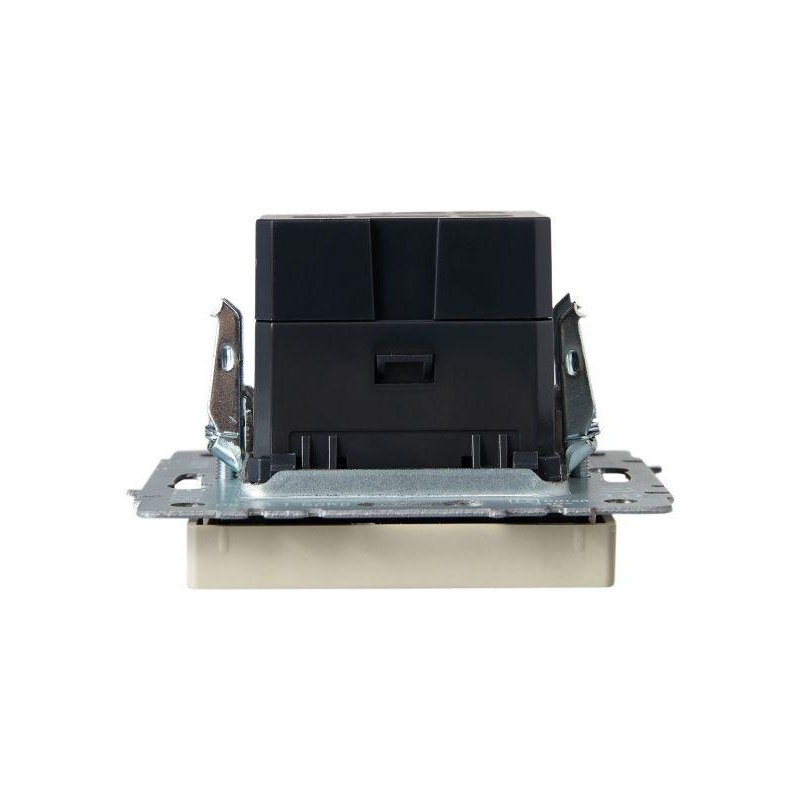 BRITE Розетка USB A+A 5В 3,1А РЮ10-1-БрКр бежевый IEK