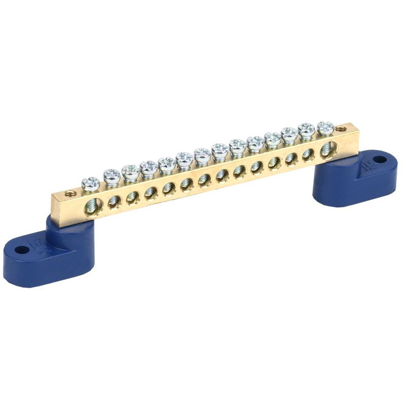 Шина N ноль на двух угловых изоляторах ШНИ-6х9-14-У2-С IEK