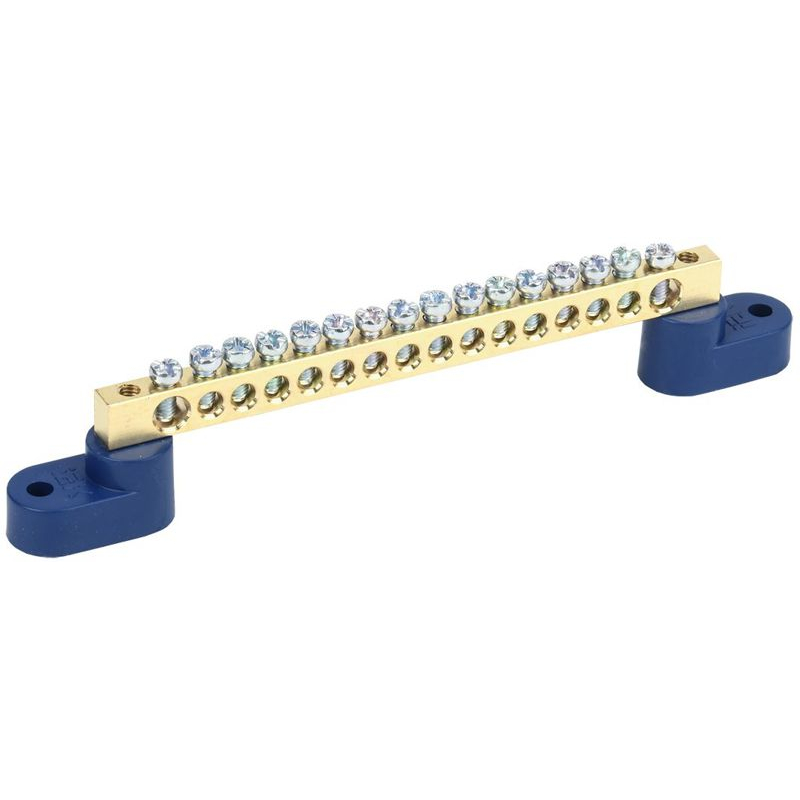 Шина N ноль на двух угловых изоляторах ШНИ-6х9-16-У2-С IEK