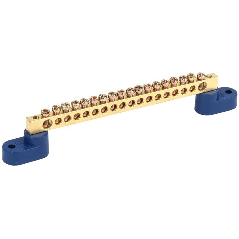 Шина N ноль на двух угловых изоляторах ШНИ-6х9-18-У2-С IEK