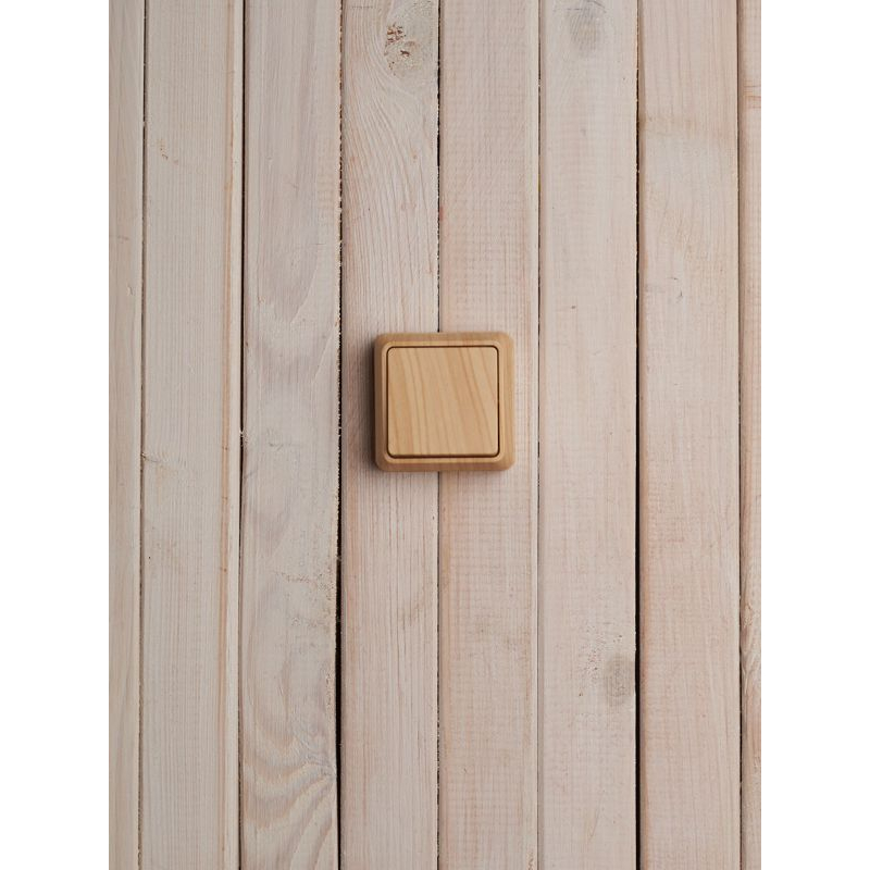 OKTAVA Выключатель 1-клавишный для открытой установки 10А ВС20-1-0-ОС сосна GENERICA