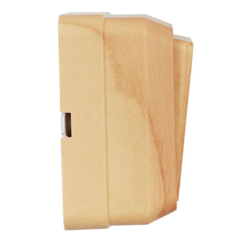 OKTAVA Выключатель 1-клавишный с индикацией для открытой установки 10А ВС20-1-1-ОС сосна GENERICA