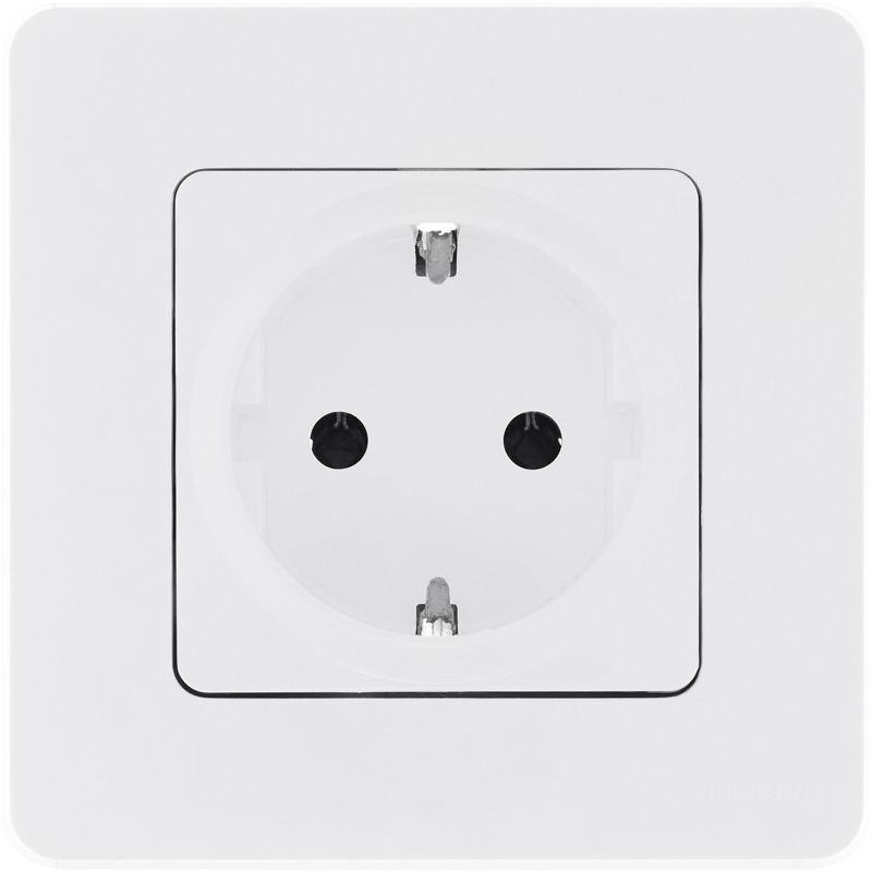 Механизм розетки 1-м СП Inspiria 16А IP20 250В 2P+E немецк. стандарт бел. Leg 673720