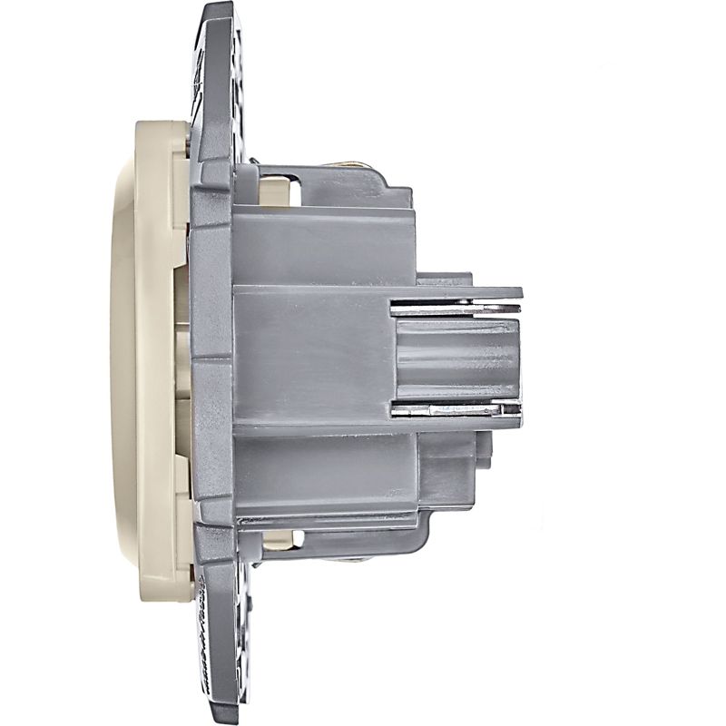 Механизм розетки 1-м СП Inspiria 16А IP20 250В 2P+E немецк. стандарт сл. кость Leg 673721