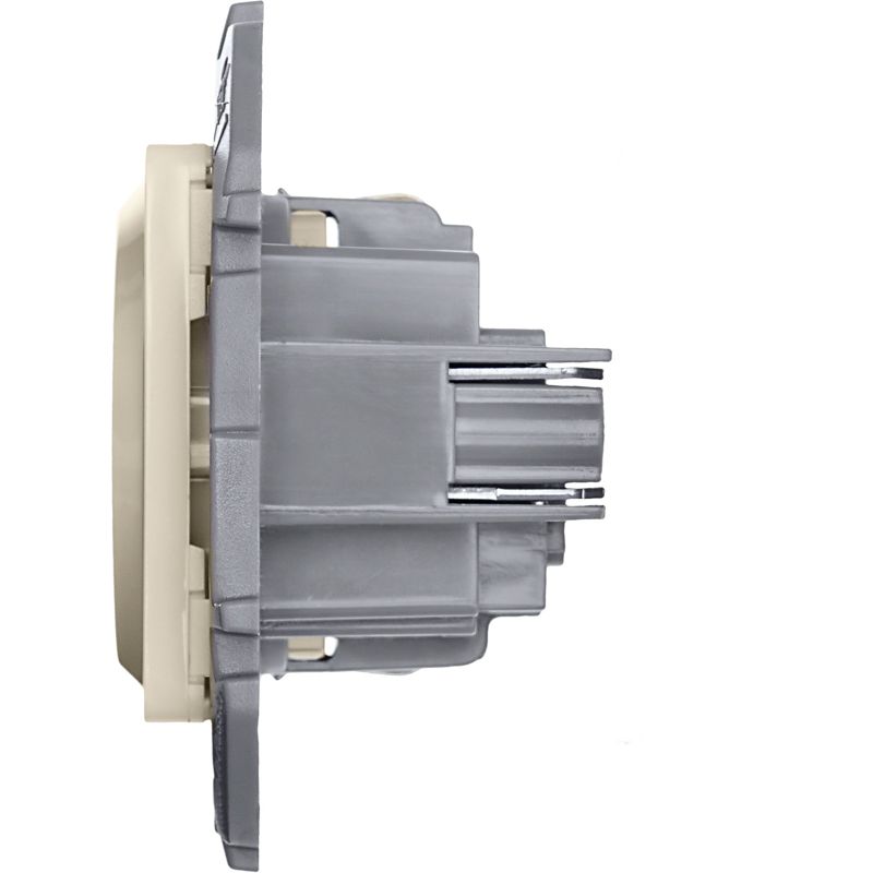 Механизм розетки 1-м СП Inspiria 16А IP20 250В 2P+E защ. шторки немецк. стандарт сл. кость Leg 673731