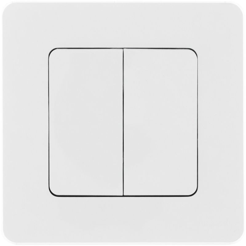 Механизм выключателя 2-кл. Inspiria 10А IP20 250В 10AX бел. Leg 673620