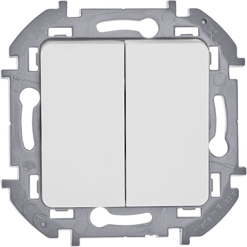 Механизм выключателя 2-кл. Inspiria 10А IP20 250В 10AX бел. Leg 673620