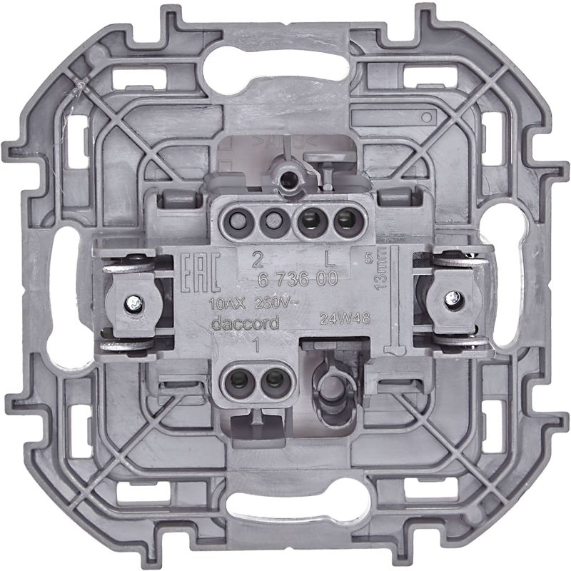 Механизм выключателя 1-кл. Inspiria 10А IP20 250В 10AX бел. Leg 673600