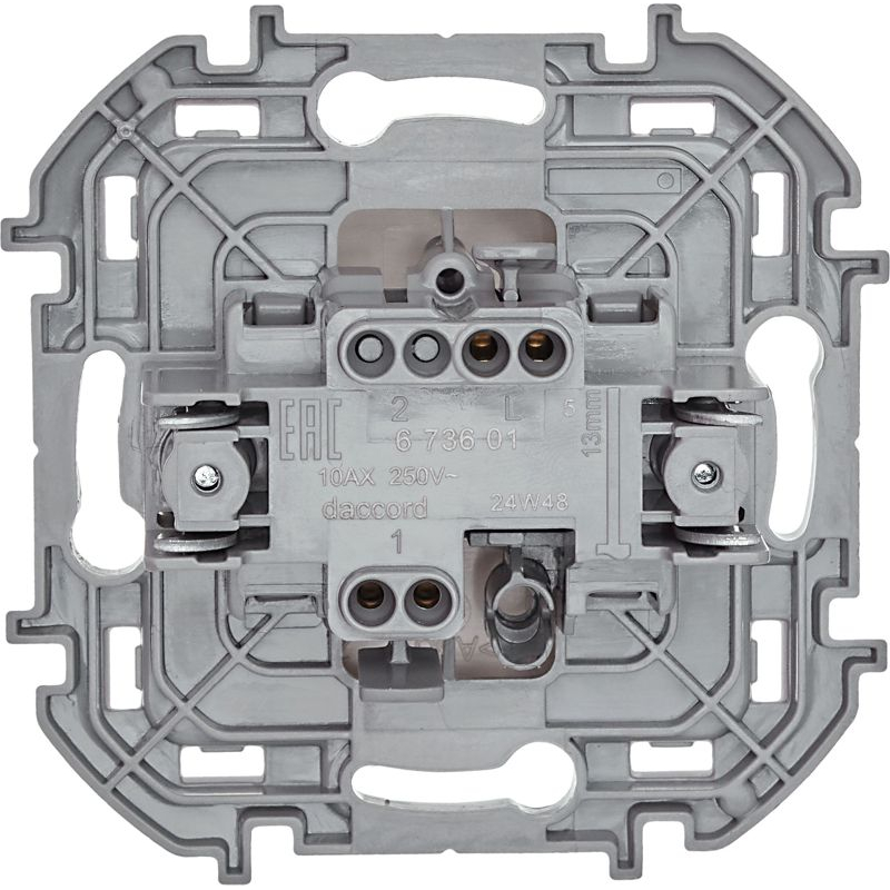 Механизм выключателя 1-кл. Inspiria 10А IP20 250В 10AX сл. кость Leg 673601