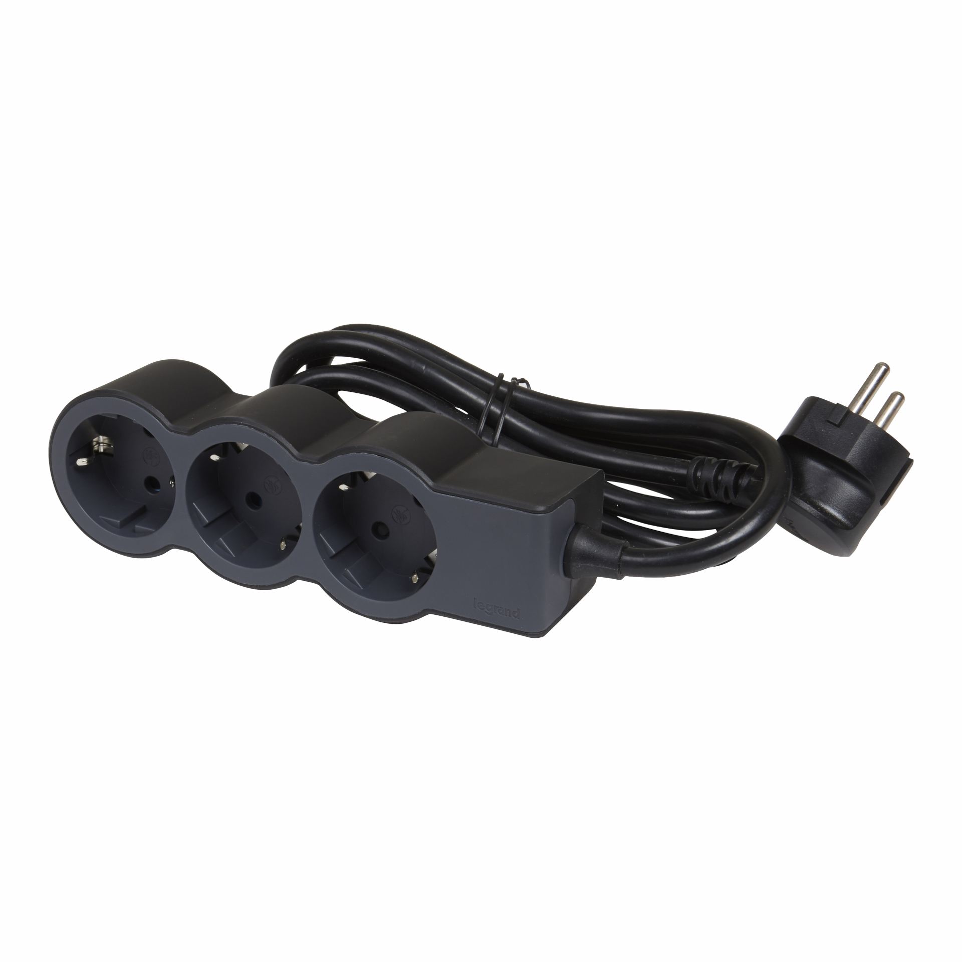 Удлинитель серии Стандарт 3 x 2К+З с кабелем 5 м., цвет: черный (694568)