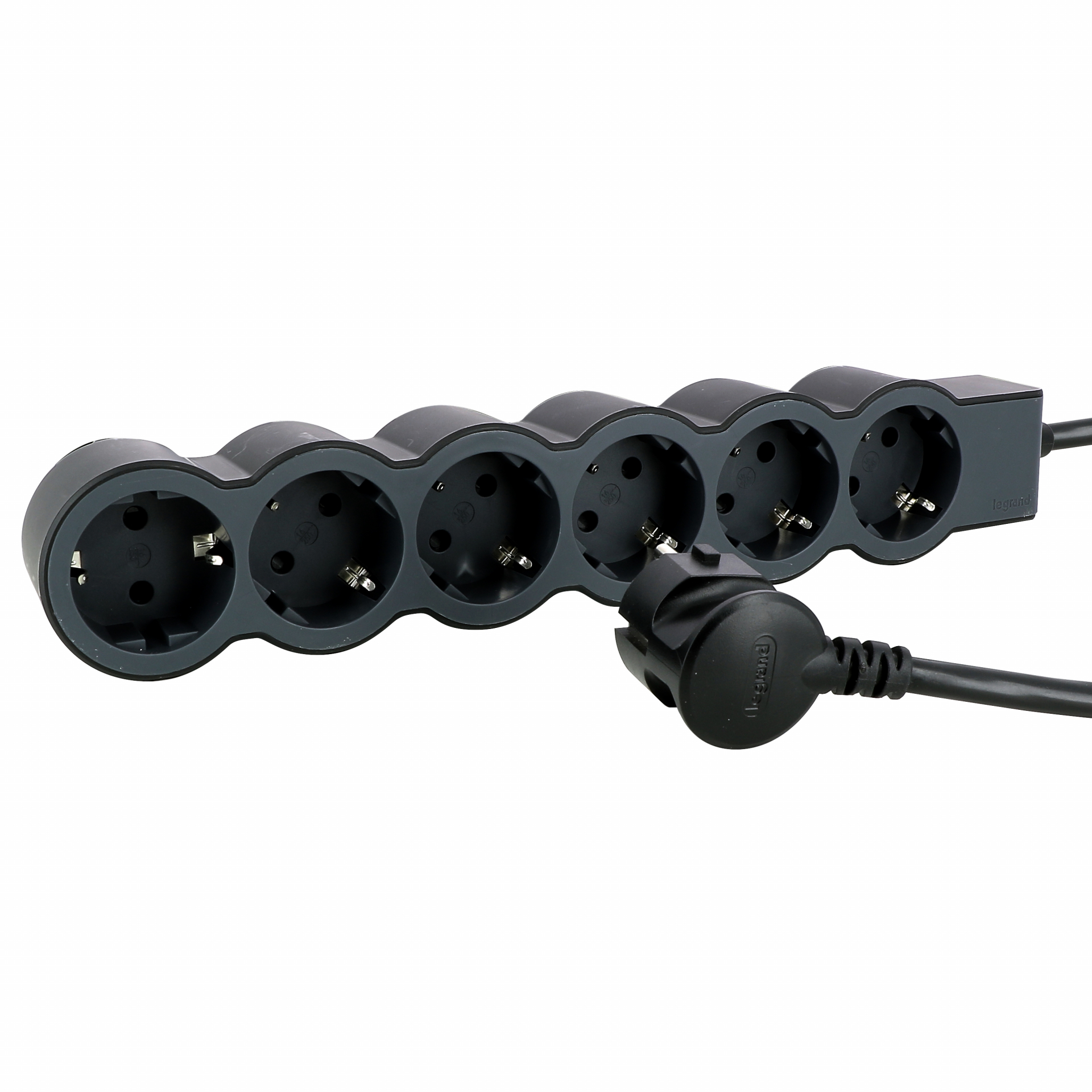 Удлинитель серии Стандарт 6 x 2К+З с кабелем 3 м., цвет: черный (694566)