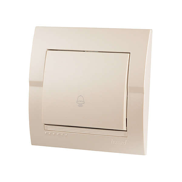 Кнопка звонка Дери жемчуж./бел. метал. LEZARD 702-3030-103 Кнопка звонка Дери жемчуж./бел. метал. LEZARD 702-3030-103