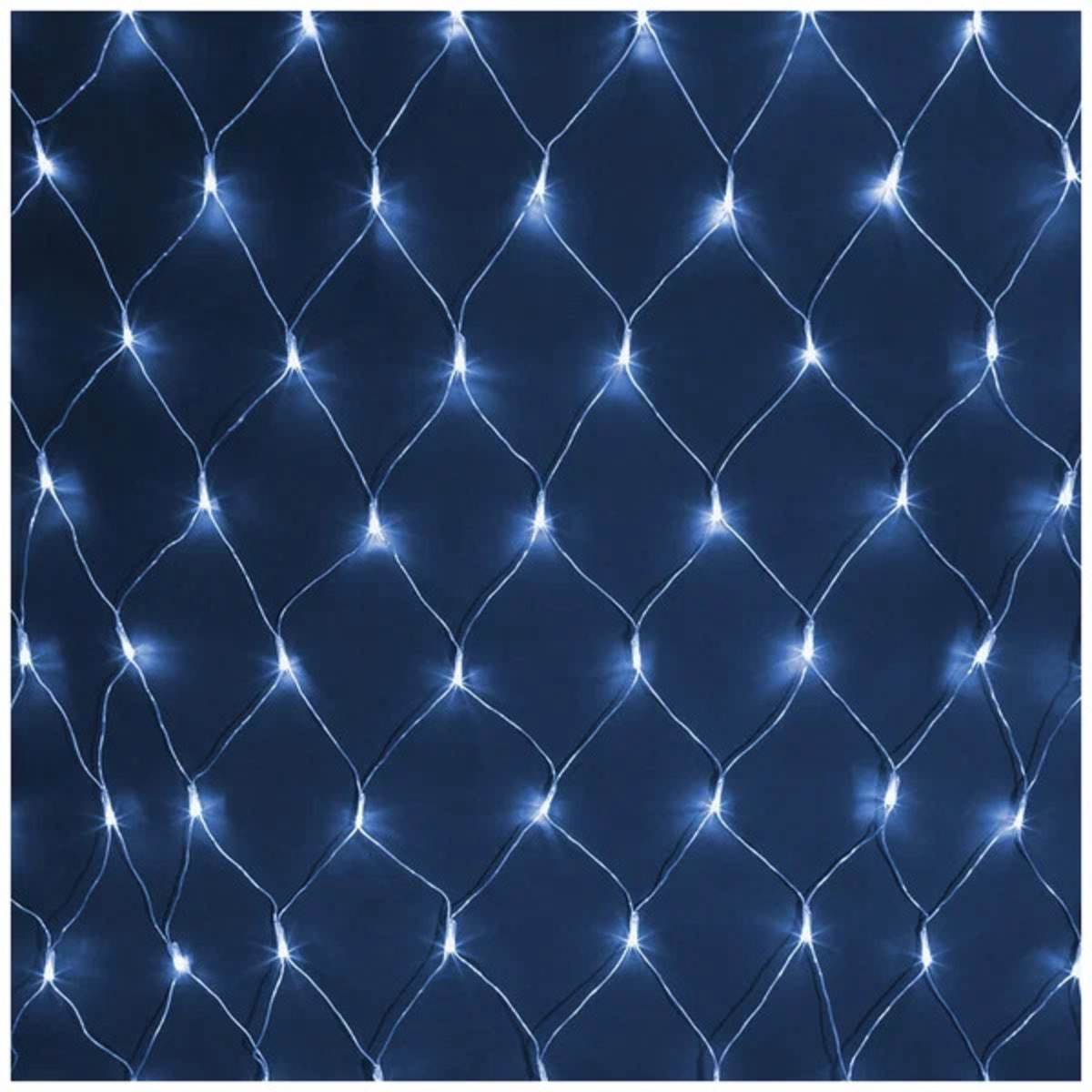 Гирлянда растяжка светодиодная "Сеть" ДхШ 2х2 м., 240 диодов, синий цвет, 8 режимов свечения