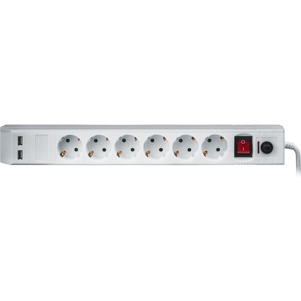 Фильтр сетевой NSP-USB-06-180-ESC-3x1 6 гнезд (1.8м) (71864)