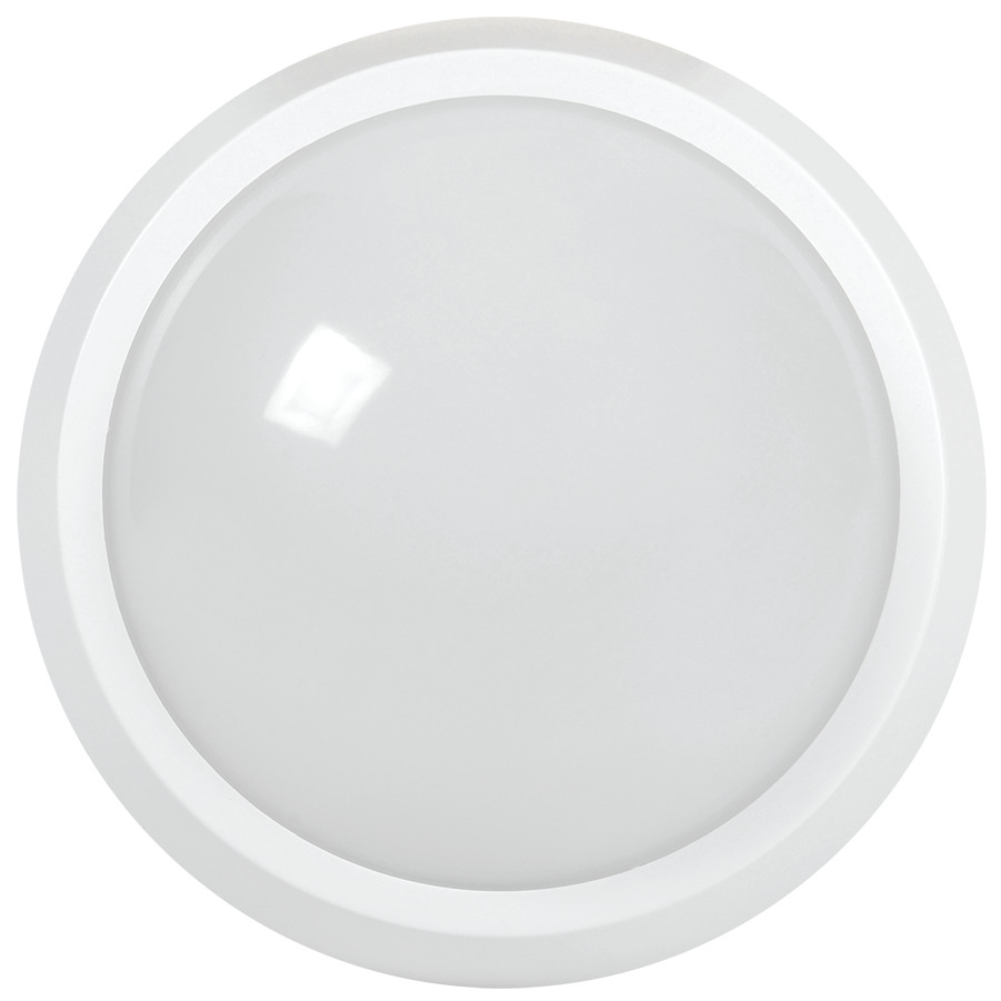 Светильник светодиодный ДБП-8w с датчиком 4000К 700Лм IP65 круглый пластиковый белый (82424 NBL-PR1)