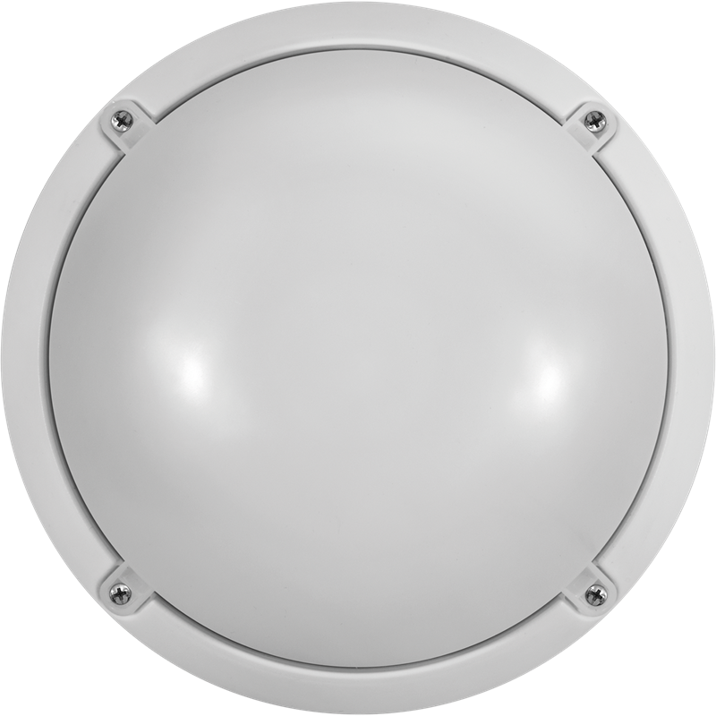 Потолочный светильник светодиодный ДБП-12w 6500К 900Лм круглый пластиковый IP65 белый