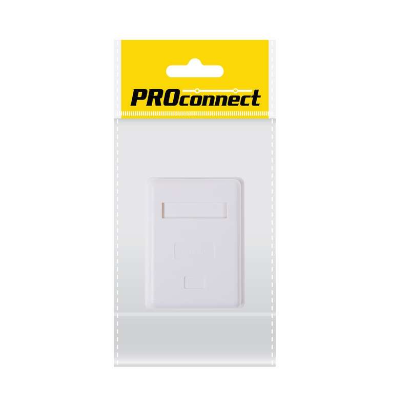 Розетка компьютерная 1хRJ-45 8р-8с CAT 5е (экран) (инд. упак.) PROCONNECT 03-0122-9