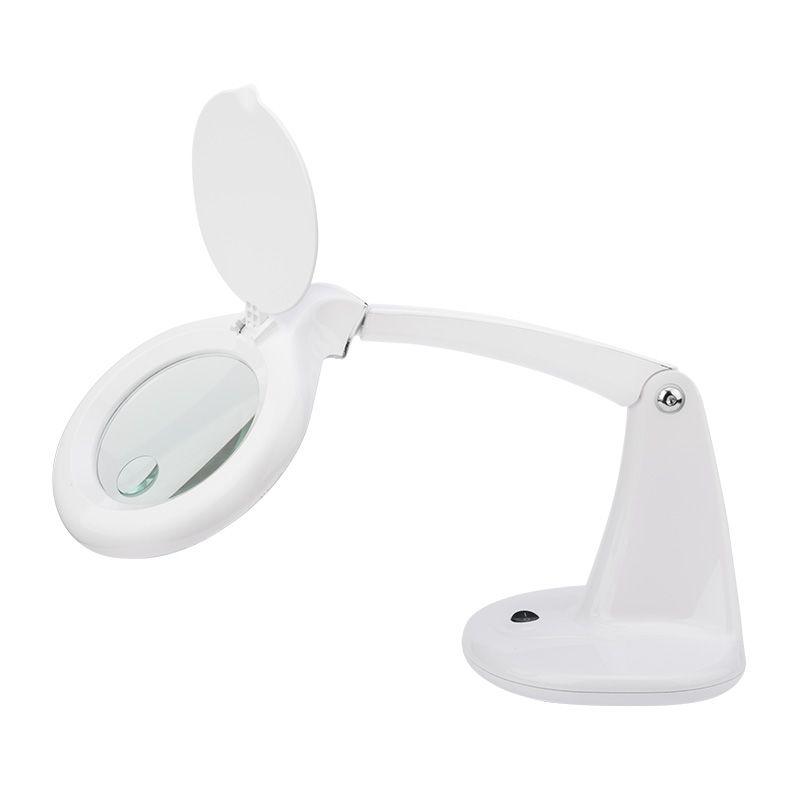 Лупа настольная малая 3Х+доп. 12Х с подсветкой 60 LED бел. REXANT 31-0243