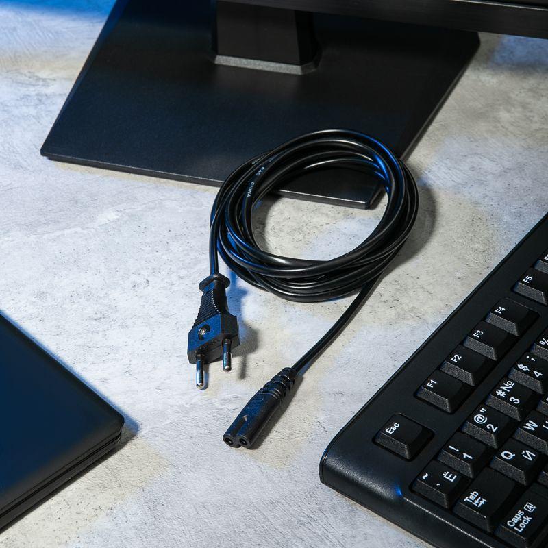 Шнур сетевой 1.8М 2х0.75кв.мм REXANT 11-1102